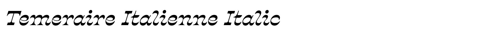 Temeraire Italienne Italic image
